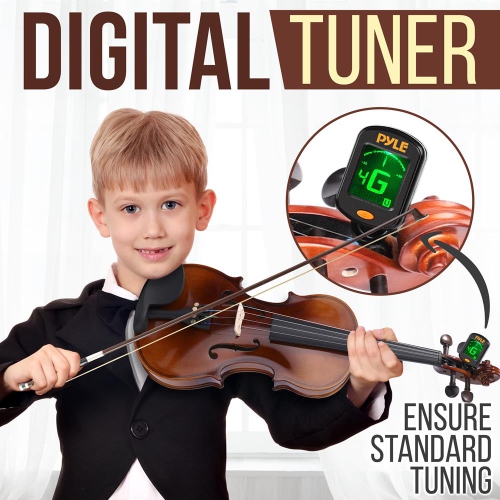 Plywood Violin Stringed Instrument - Student Grade Violin with Accessory Kit Included