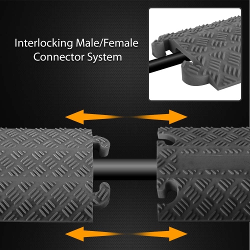 Cable Protector Cover Ramp - Cord/Wire Safety Concealment Track