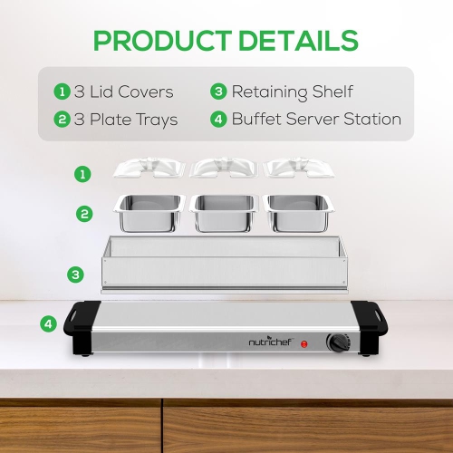 Plateau chauffant pour aliments/réchaud de buffet/réchaud pour plaque chauffante