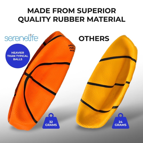 4 Pcs. Rubber Basketball - Made for Indoor and Outdoor Basketball Games with Deep Channel Construction