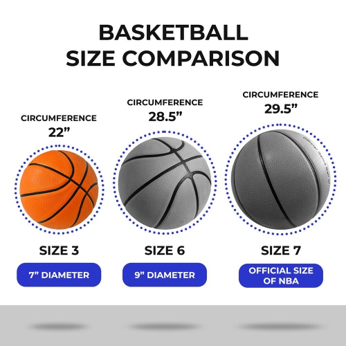 4 Pcs. Rubber Basketball - Made for Indoor and Outdoor Basketball Games with Deep Channel Construction