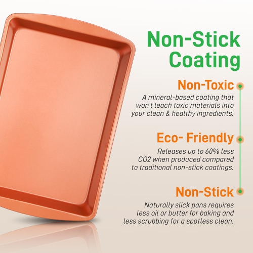 5 ordinateurs. Ensemble de moules à cuisson Professional Home - plats de cuisson en métal de qualité commerciale, APFO, PFOS, sans PTFE