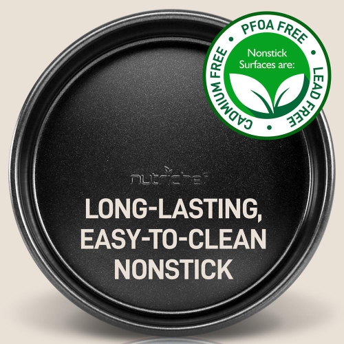 Plaques de cuisson de four de cuisine - acier au carbone, revêtement antiadhésif noir à l'intérieur et à l'extérieur Ensemble de plaques de cuisson