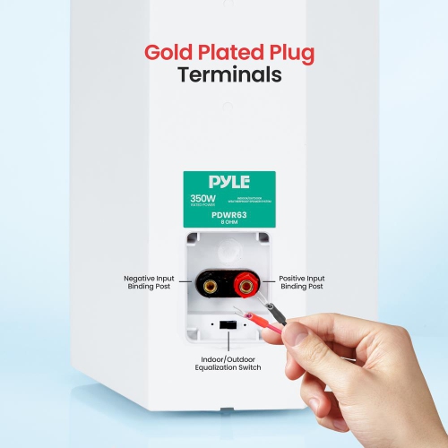 6.5'' Indoor/Outdoor Waterproof On Wall Speakers