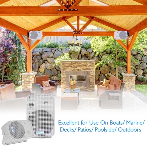 6.5" Indoor/Outdoor Waterproof Speakers