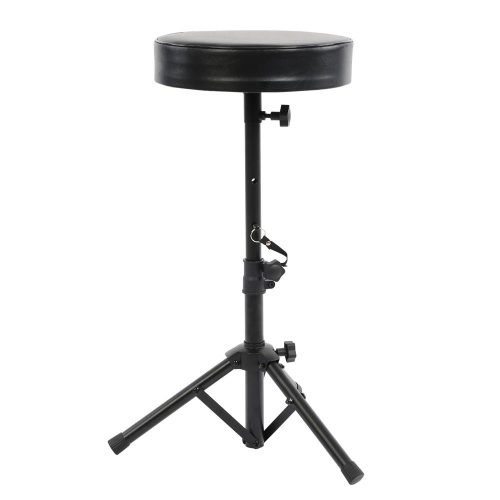 PYLE  Musician & Performer Chair Seat Stool - Durable And Portable Stool With Height Adjustable Foot & Seat