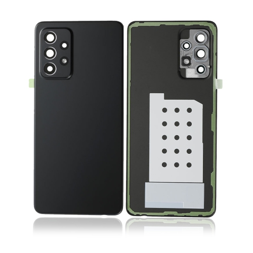 Replacement Back Cover Glass W/Camera Lens Compatible Samsung Galaxy A52 5G (Awesome Black) (Service Pack)