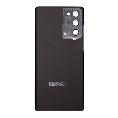 Couvercle arrière en verre de rechange avec objectif pour appareil photo compatible avec le Galaxy Note 20 5G de Samsung (Aftermarket +) (Gris)