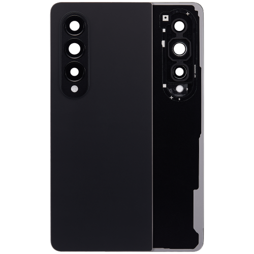 Replacement Back Cover Glass With Camera Lens Compatible For Samsung Galaxy Z Fold 4 (Phantom Black)