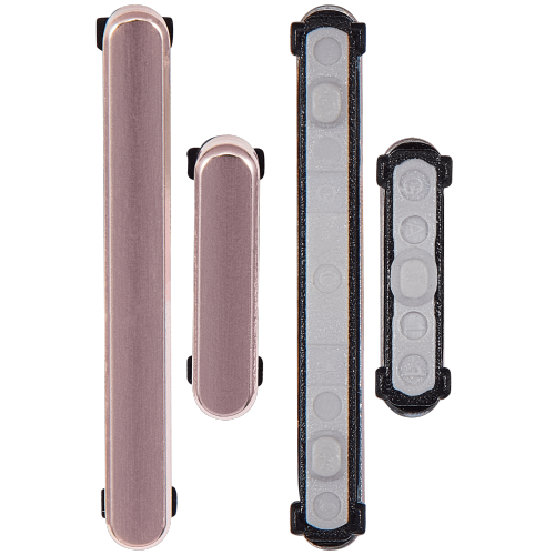 Boutons rigides de rechange compatible avec les Galaxy S22/S22 plus de Samsung (rose doré)