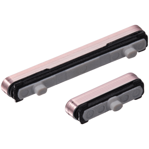 Boutons rigides de rechange compatible avec les Galaxy S22/S22 plus de Samsung (rose doré)