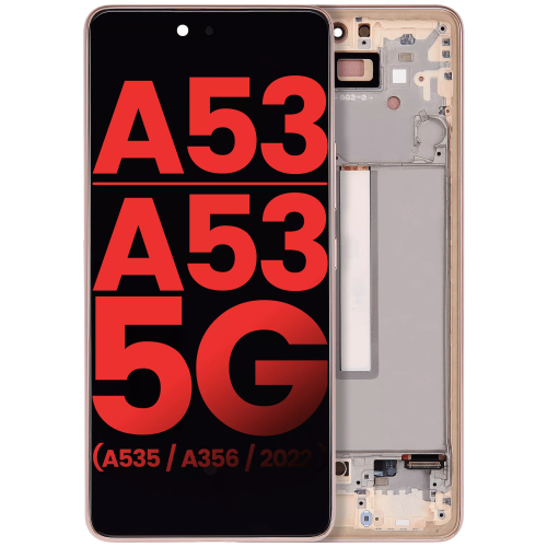 Replacement OLED Assembly W/Frame For Samsung Galaxy A53/A53 5G (6.46") (Aftermarket Plus)
