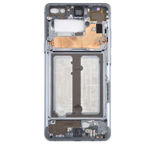 Replacement Mid-Frame Housing Compatible For Samsung Galaxy S10 (Prism White)