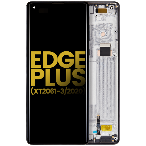 OLED Assembly W/Frame Compatible For Motorola Moto Edge Plus (XT2061-3 /20) (Smokey Sangria) by ESOURCE PARTS - Refurbished condition - Image 2