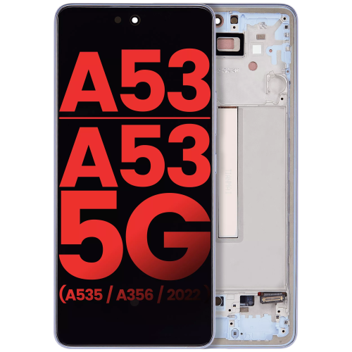 Ensemble DELO de remplacement avec cadre pour Galaxy A53 5G de Samsung (6,46 po) (Aftermarket plus)