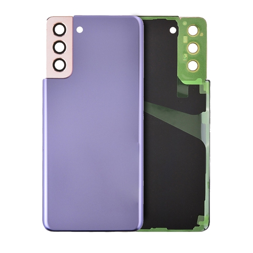 Replacement Back Cover Glass With Camera Lens Compatible For Samsung Galaxy S21 5G (Phantom Violet)