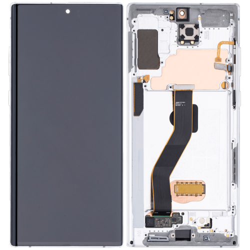 ESOURCE PARTS  Replacement Oled Assembly With Frame Compatible for Samsung Galaxy Note 10 Plus / 5G (Aftermarket Plus) (Aura White)