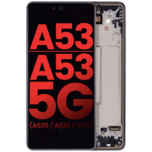Ensemble DELO de remplacement avec cadre compatible avec les Galaxy A53/A53 5G de Samsung (6,46 po) (Aftermarket plus)