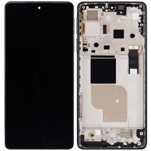 OLED Assembly W/Frame Compatible For Motorola Moto Edge 30 Pro (2022)/Edge+ 5G UW(Refurbished)(Cosmos Blue) by ESOURCE PARTS - Refurbished condition - CA$240.20