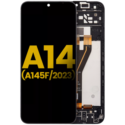 LCD Assembly W/Frame Compatible For Samsung Galaxy A14 4G (A145F/A145M/23)/A14 5G (A146B/23) (Refurbished) by ESOURCE PARTS - Refurbished condition - Image 2