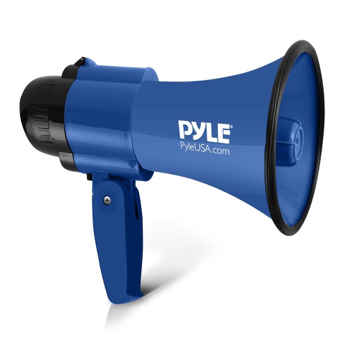 Compact & Portable Megaphone Speaker with Siren Alarm Mode & Adjustable Volume, Battery Operated