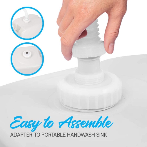 Réservoir d'eau compact et portatif – construction robuste et robuste en PEHD avec poignée de transport intégrée pour un mouvement facile