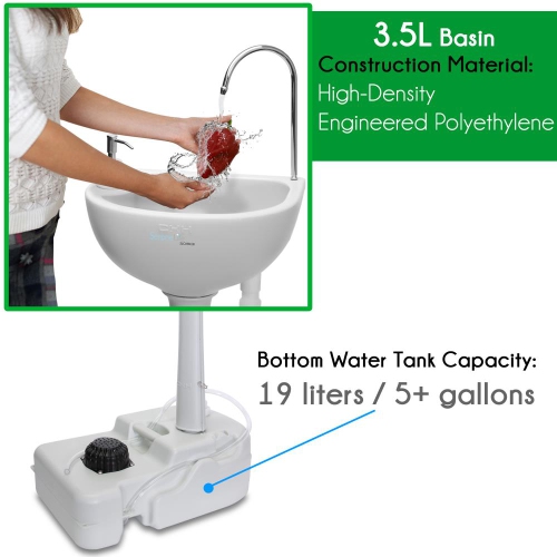 Portable Hand-Wash Sink / Water Faucet Washing Station