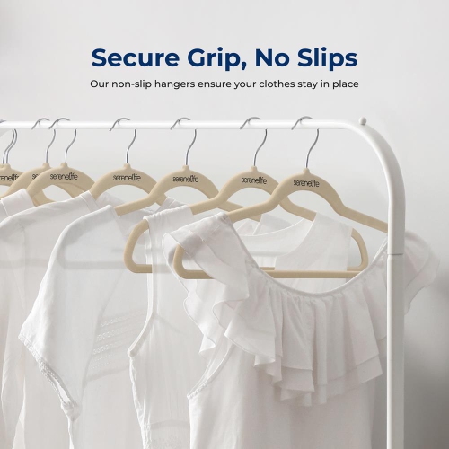 30 Pieces Velvet Hangers - Non-Slip, Sturdy, and Heavy Duty Coat Set with 360° Swivel Hook for Clothes