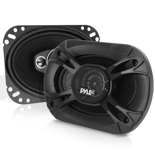 Four-Way Sound Speaker System - One Pair 6'' x 9'' Four-Way Quadriaxial Loud Audio, 500 Watts w/ 4 Ohm Impedance and 3/4'' Piezo Tweeter for Car Comp