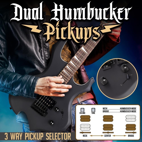 6-String Electric Guitar Kit- Includes Amplifier with Accessory Kit