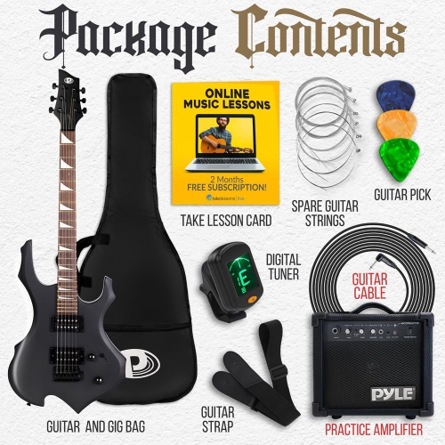 6-String Electric Guitar Kit- Includes Amplifier with Accessory Kit