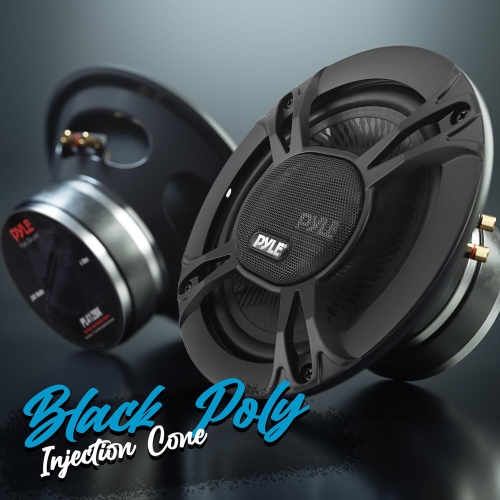 Système de haut-parleurs à deux voies : une paire de haut-parleurs coaxiaux à deux voies de 4 po, 240 W avec impédance 4 Ohm et bobine