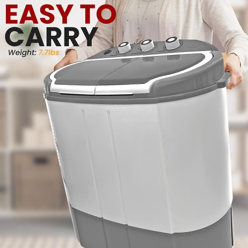 Deco Home Compact Home Washer & Dryer - Portable Mini Washing Machine and Spin Dryer