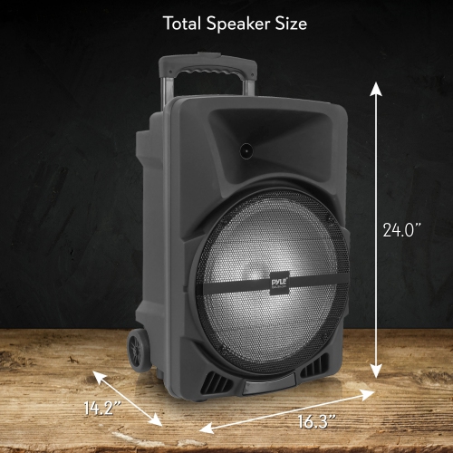 Bluetooth Indoor / Outdoor Loudspeaker with Built-in Rechargeable Battery, Flashing Party Lights, MP3/USB Readers, FM Radio