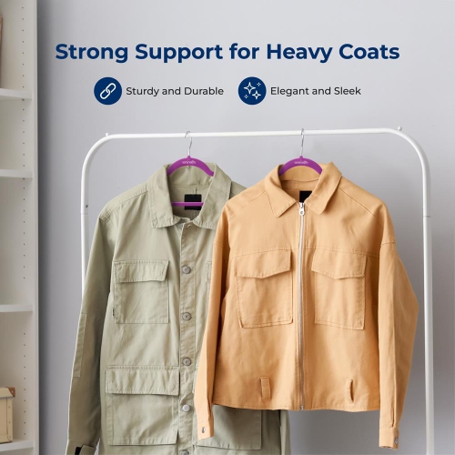 150 Pieces Velvet Hangers - Non-Slip, Sturdy, and Heavy Duty Coat Set with 360° Swivel Hook for Clothes