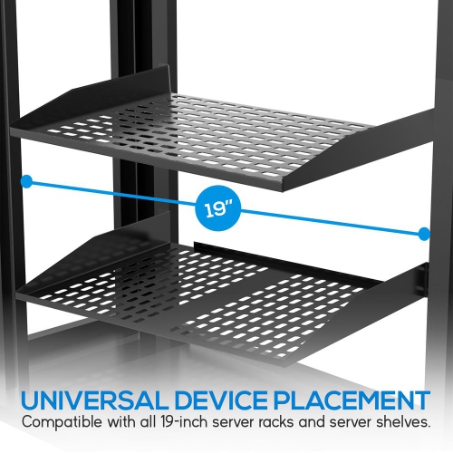 2U Server Rack Shelves - Universal Device Server Rack Mounting Tray