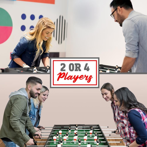 48'' Competition Sized Foosball Table - Arcade Table Soccer for Home & Game Room with 2 Balls