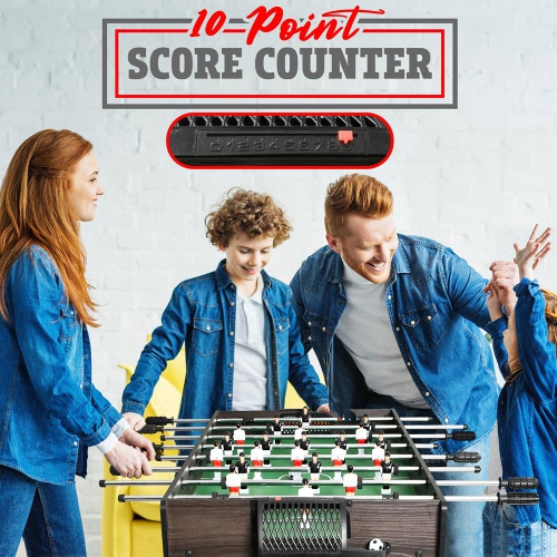 48'' Competition Sized Foosball Table - Arcade Table Soccer for Home & Game Room with 2 Balls