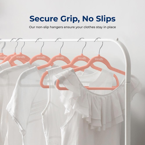 30 Pieces Velvet Hangers - Non-Slip, Sturdy, and Heavy Duty Coat Set with 360° Swivel Hook for Clothes