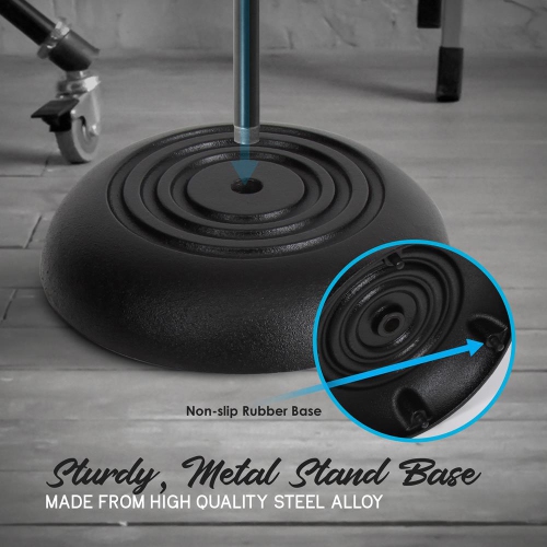 Microphone Stand - Universal Mic Mount with Heavy Compact Base, Height Adjustable