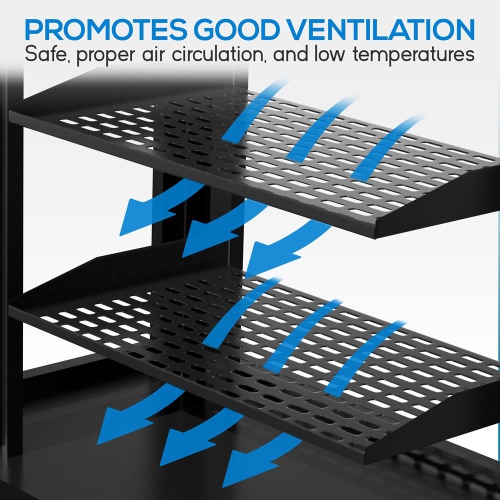 1UX2 Server Rack Shelves - Universal Device Server Rack Mounting Tray