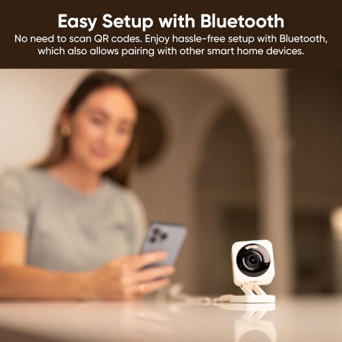 Wyze Cam v4, 2K HD Wi-Fi Smart Home Security Camera, Indoor/Outdoor Use, Pet/Baby Monitor