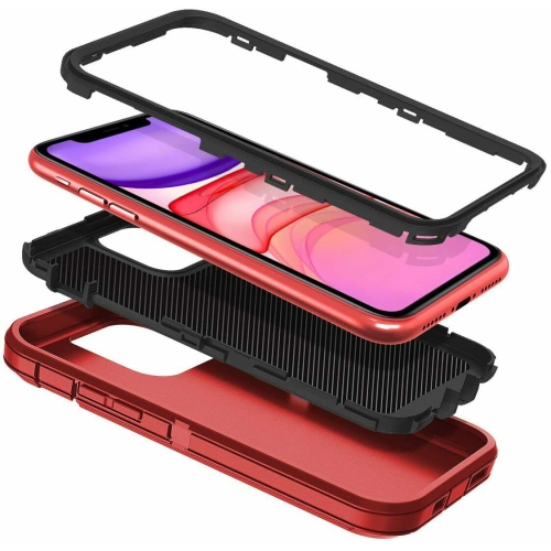 Supershield Defender Fitted Hard Shell Case Unleash Ultimate Protection for iPhone 14/13 - Red