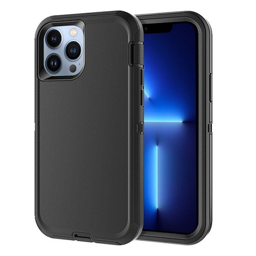 Étui rigide ajusté Defender de Supershield Ultimate Protection pour iPhone 14/13 - Noir