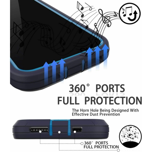 Supershield Defender Fitted Hard Shell Case Unleash Ultimate Protection for iPhone 14/13 - Blue