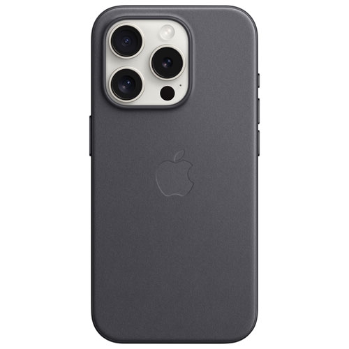 APPLE  Refurbished (Good) Finewoven Fitted Hard Shell Case With Magsafe for Iphone 15 Pro - Oem Part In Black