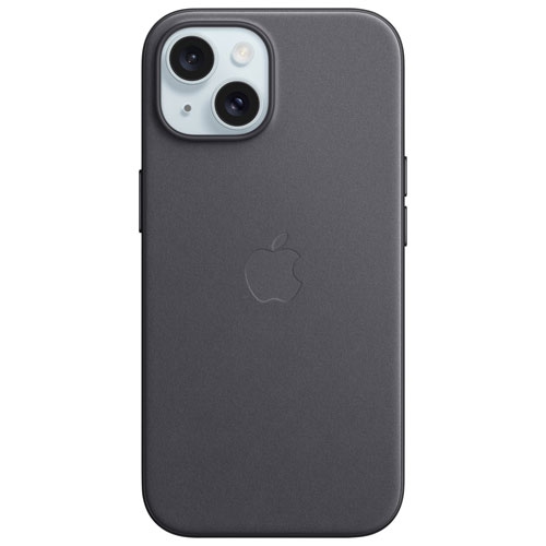 APPLE  Refurbished (Good) Finewoven Fitted Hard Shell Case With Magsafe for Iphone 15 - Oem Part In Black