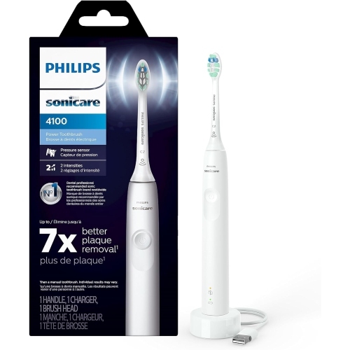 Brosse à dents électrique Sonicare 4100 de Philips. Blanc HX3681/23