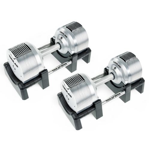 TRULAP 8592 ADJUSTABLE DUMBBELLS - 52 dumbbells into 1 set (4 kg – 41.5 kgs / 8.5 lbs - 92 lbs) - Set of 2