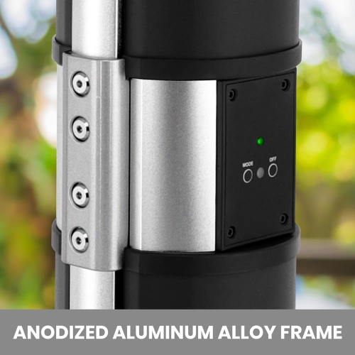 Radiateur de patio électrique – avec télécommande, télécommande, radiateur de fête d'extérieur Disco